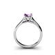 5 - Corona Amethyst Solitaire Engagement Ring 