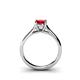 5 - Corona Ruby Solitaire Engagement Ring 