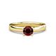 3 - Kyle 6.50 mm Round Red Garnet Solitaire Engagement Ring 