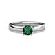 3 - Kyle Emerald Solitaire Ring  