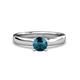 3 - Kyle Blue Diamond Solitaire Ring  
