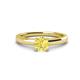 1 - Kyle 6.00 mm Round Lab Created Yellow Sapphire Solitaire Engagement Ring 