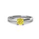 1 - Kyle 6.00 mm Round Yellow Diamond Solitaire Engagement Ring 