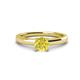 1 - Kyle 6.00 mm Round Yellow Diamond Solitaire Engagement Ring 