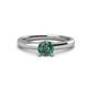 1 - Kyle 6.50 mm Round Lab Created Alexandrite Solitaire Engagement Ring 
