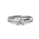 1 - Kyle GIA Certified 6.50 mm Round Diamond Solitaire Engagement Ring 