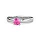 1 - Kyle Pink Sapphire Solitaire Ring  