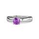 1 - Kyle Amethyst Solitaire Ring  