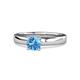 1 - Kyle Blue Topaz Solitaire Ring  