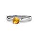 1 - Kyle Citrine Solitaire Ring  