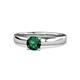 1 - Kyle Emerald Solitaire Ring  