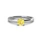 1 - Kyle 6.00 mm Round Lab Created Yellow Sapphire Solitaire Engagement Ring 