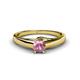 1 - Nixie 0.40 ct Pink Tourmaline Round (5.00 mm) Solitaire Engagement Ring  