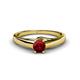 1 - Nixie 0.55 ct Ruby Round (5.00 mm) Solitaire Engagement Ring  