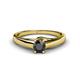 1 - Nixie 0.50 ct Black Diamond Round (5.00 mm) Solitaire Engagement Ring  