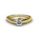 1 - Nixie 0.50 ct Natural Diamond Round (5.00 mm) Solitaire Engagement Ring  