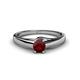 1 - Nixie 0.63 ct Red Garnet Round (5.00 mm) Solitaire Engagement Ring  