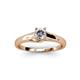 3 - Nixie 0.50 ct Natural Diamond Round (5.00 mm) Solitaire Engagement Ring  