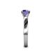 5 - Kyle 6.50 mm Round Iolite Solitaire Engagement Ring 