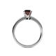 6 - Kyle 6.50 mm Round Red Garnet Solitaire Engagement Ring 