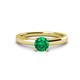 1 - Kyle 6.00 mm Round Emerald Solitaire Engagement Ring 