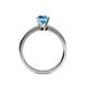 6 - Kyle Blue Topaz Solitaire Ring  