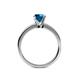 6 - Kyle Blue Diamond Solitaire Ring  