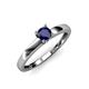 4 - Ilone Blue Sapphire Solitaire Engagement Ring 