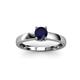 3 - Ilone Blue Sapphire Solitaire Engagement Ring 