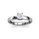 3 - Ilone White Sapphire Solitaire Engagement Ring 