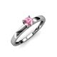 4 - Ilone Pink Tourmaline Solitaire Engagement Ring 