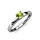 4 - Ilone Peridot Solitaire Engagement Ring 