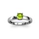 3 - Ilone Peridot Solitaire Engagement Ring 