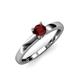 4 - Ilone Red Garnet Solitaire Engagement Ring 