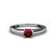 1 - Ilone Ruby Solitaire Engagement Ring 