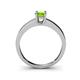 5 - Ilone Peridot Solitaire Engagement Ring 