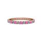 1 - Audrey 2.00 mm Pink Sapphire and Diamond Eternity Band 