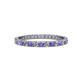 1 - Audrey 2.00 mm Iolite and Diamond Eternity Band 