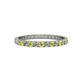 1 - Audrey 2.00 mm Yellow and White Diamond Eternity Band 