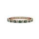 1 - Audrey 2.00 mm Diamond and Lab Created Alexandrite Eternity Band 