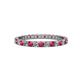 1 - Audrey 2.00 mm Ruby and Diamond Eternity Band 