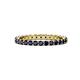 1 - Evelyn 2.00 mm Blue Sapphire Eternity Band 