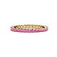 1 - Evelyn 2.00 mm Pink Sapphire Eternity Band 