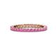 1 - Evelyn 2.00 mm Pink Sapphire Eternity Band 