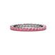 1 - Evelyn 2.00 mm Pink Tourmaline Eternity Band 