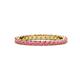 1 - Evelyn 2.00 mm Pink Tourmaline Eternity Band 