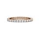 1 - Evelyn 2.00 mm White Sapphire Eternity Band 