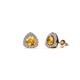 1 - Alkina Citrine and Diamond Stud Earrings 