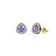 1 - Alkina Tanzanite and Diamond Stud Earrings 