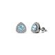 1 - Alkina Aquamarine and Diamond Stud Earrings 